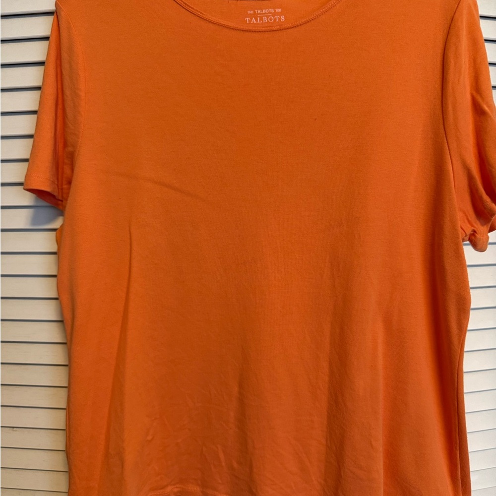 Talbots Orange Short Sleeve T-Shirt